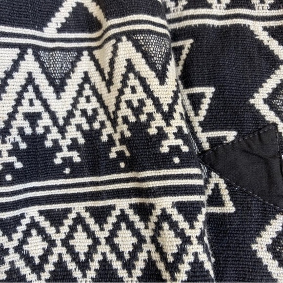 Vintage 90s Tribal Southwestern Tapestry Blazer Jacket Metal Buttons Sz M - Picture 13 of 16